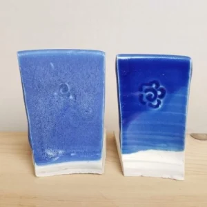 side-by-side comparison photo: glossy vs matte vs crackle.