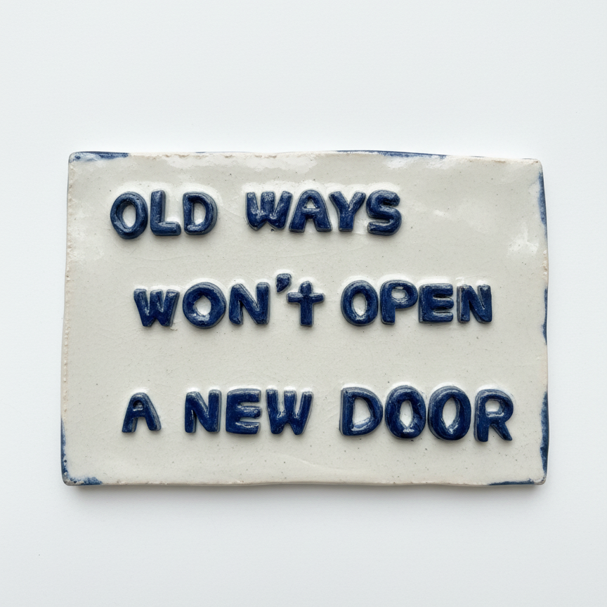 Custom Mini Ceramic Lettering Wall Plaque – 1 Handcrafted Porcelain ...