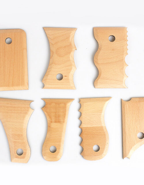 wooden pottery knife for clay shaping