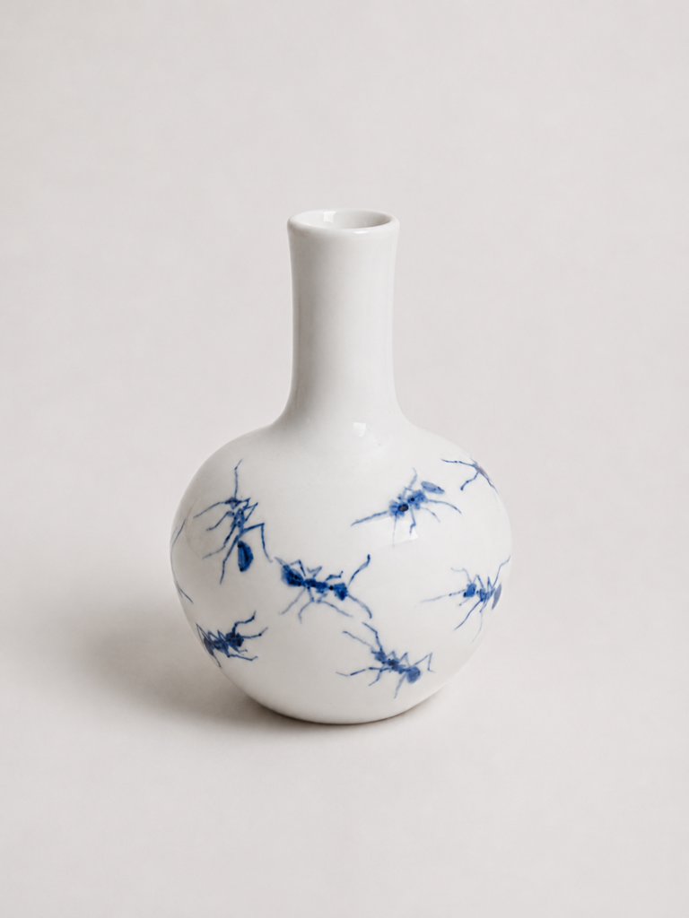 Eleven Ants Small Vase