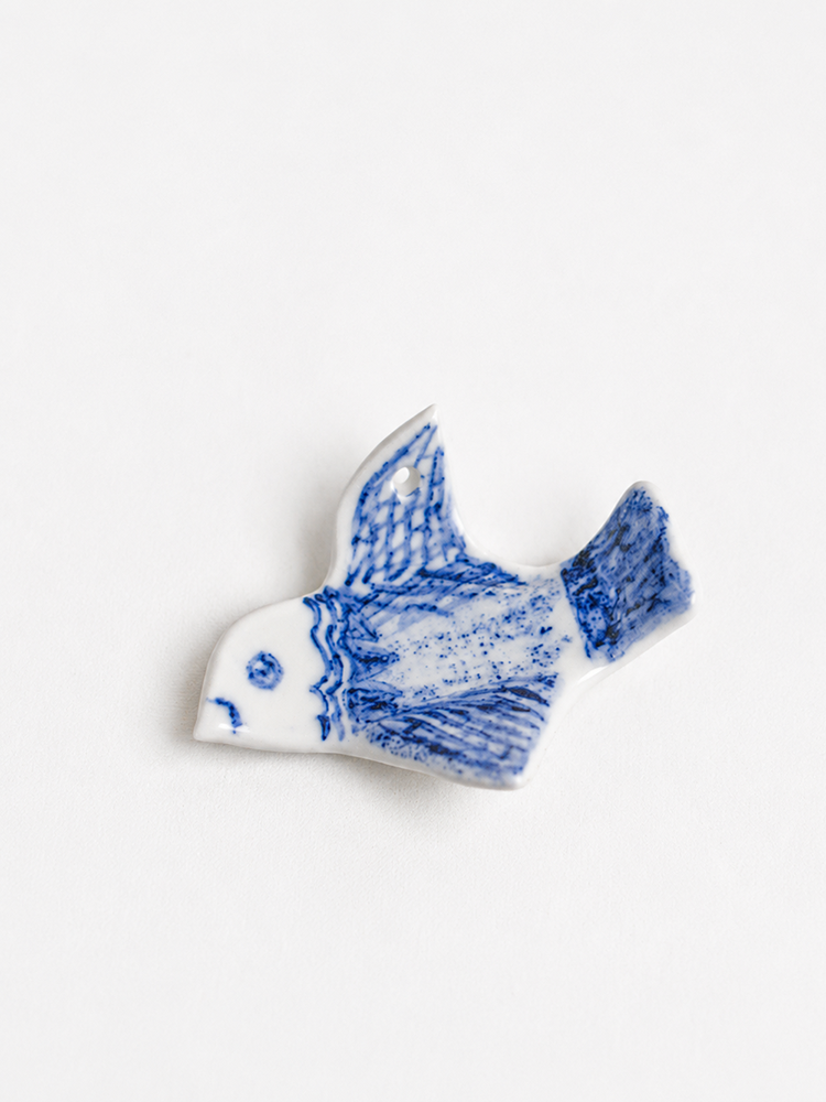 Handbuilt Ceramic Bird Wall Hanging