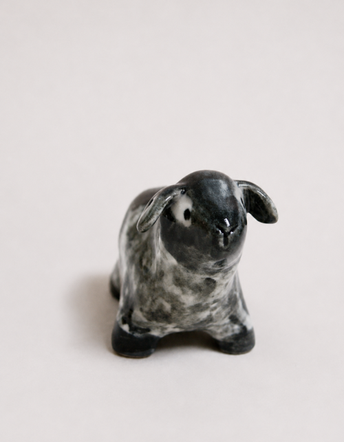 Handbuilt Ceramic Sheep Sculpture