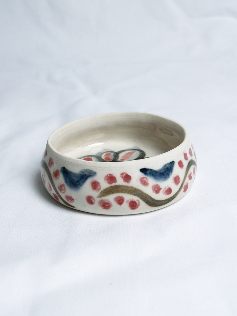 Bird and Vine Underglaze Jar